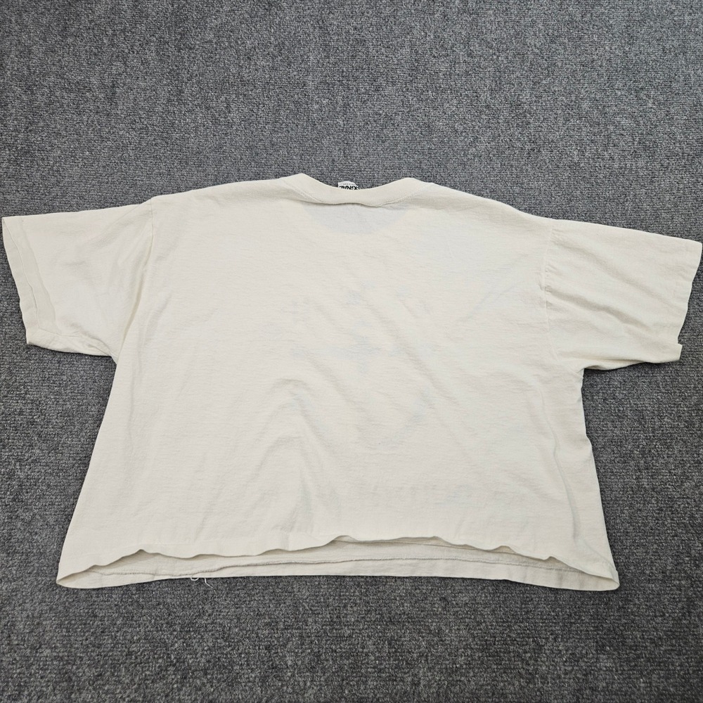 Duluth Minnesota Tourist Tshirt Womens OSFA White Cropped Anchor Vintage 90s Tee - Picture 2 of 7